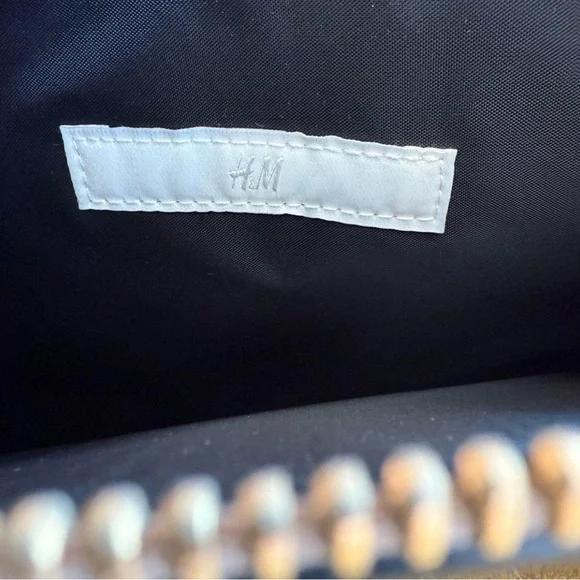 H&M Rose Pink Color Faux Leather Tote Bag - Picture 6 of 8